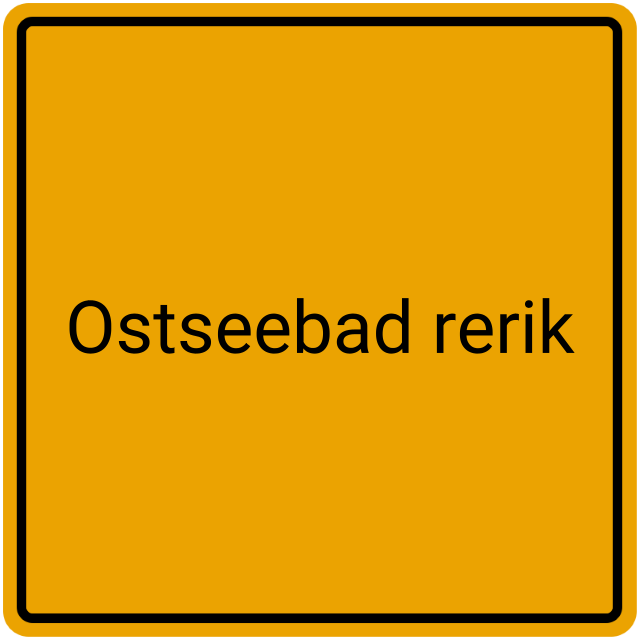 Meldebestätigung Ostseebad Rerik